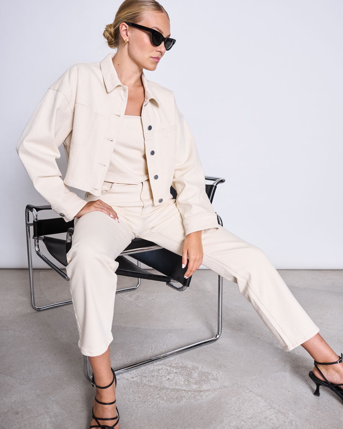 JAN ’N JUNE Denim Jacket ARIA Farbe: Ecru