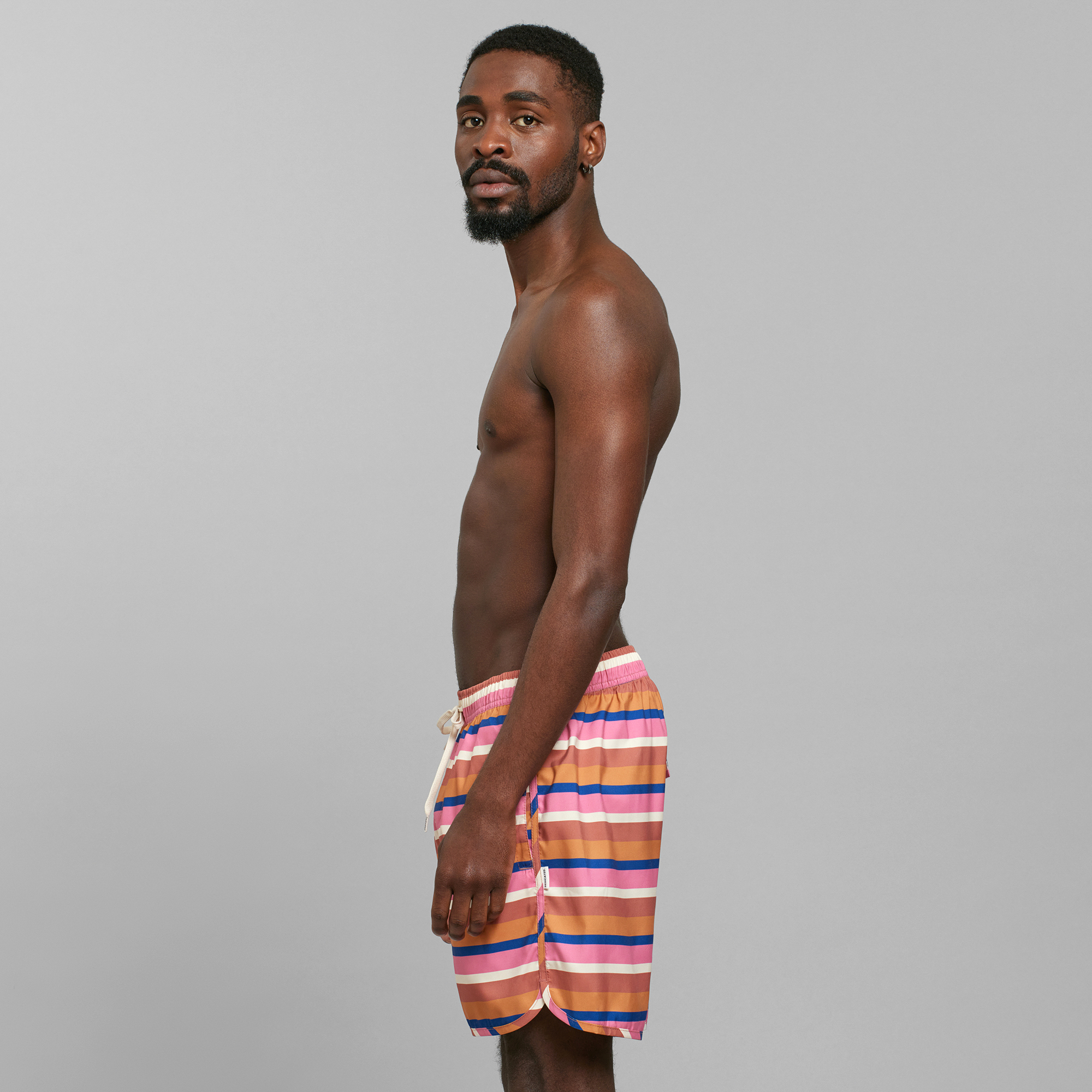 Dedicated  Swim Shorts Sandhamn Irregular Stripe Multi Color