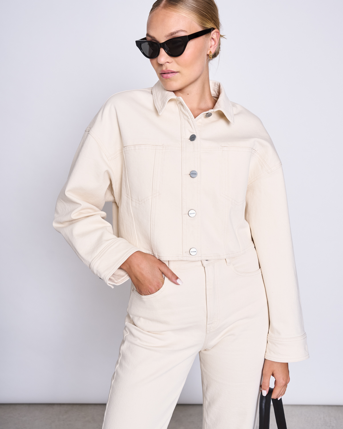 JAN ’N JUNE Denim Jacket ARIA Farbe: Ecru