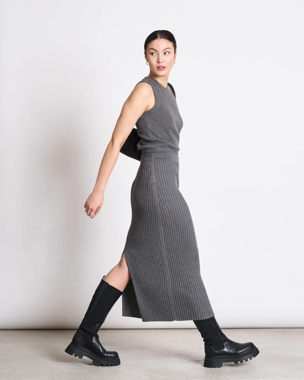 JAN 'N JUNE Skirt Ebba Farbe: dark grey