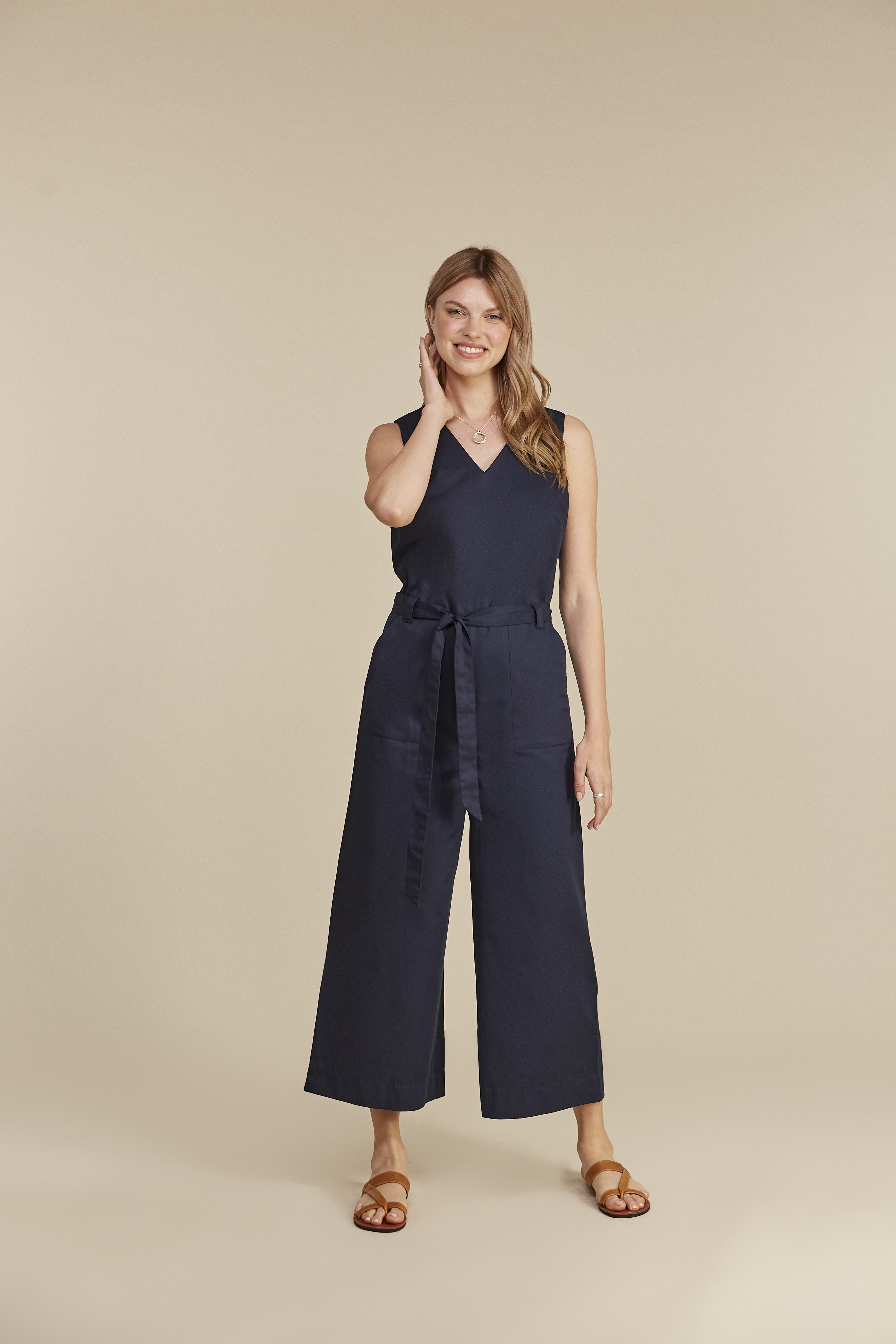 People Tree  Vesta Jumpsuit Farbe: Navy