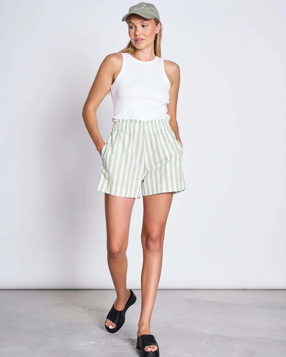 JAN ’N JUNE Shorts DUNDEE Farbe: Pistachio Striped 