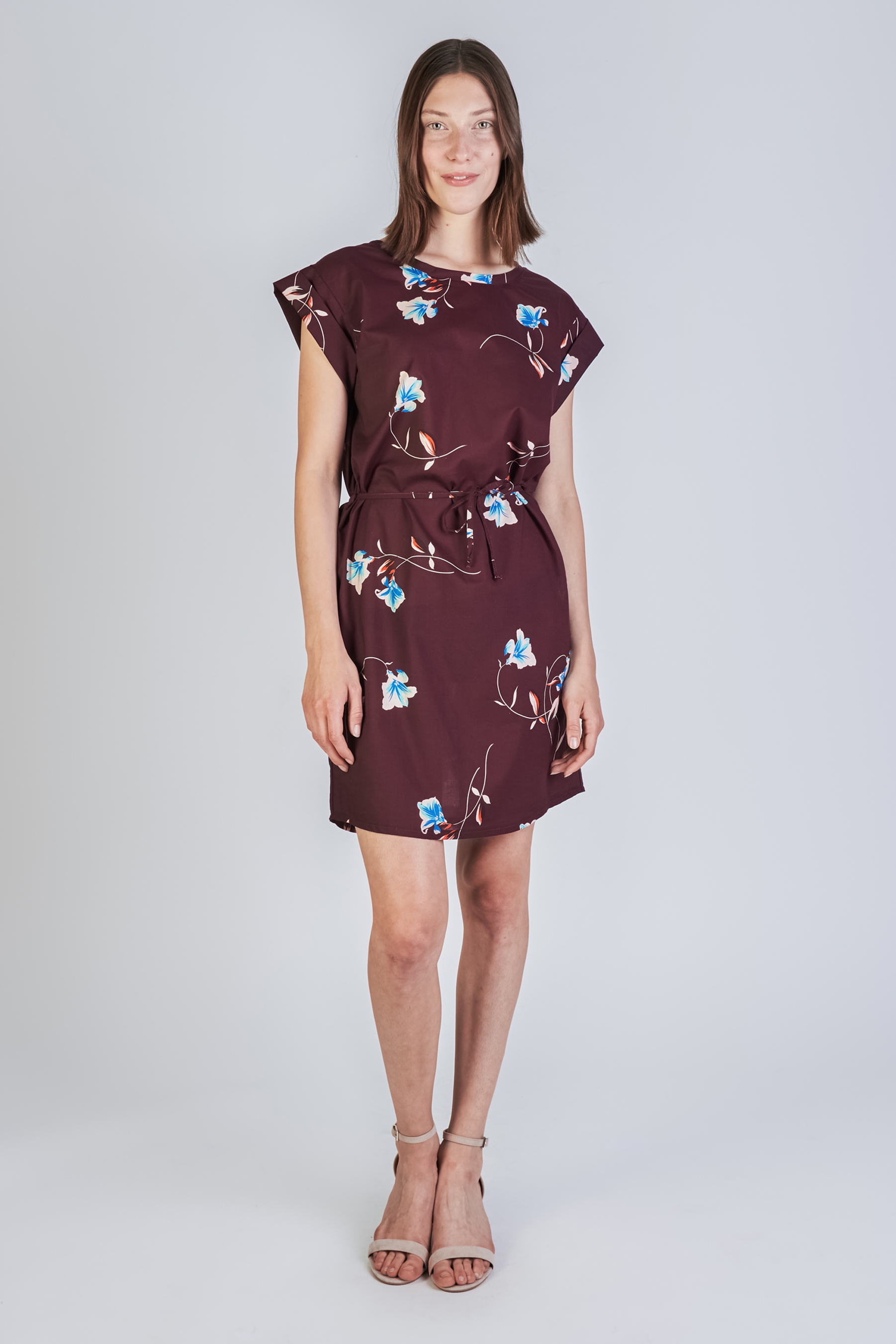 GIVN Berlin Nara Dress Farbe: Burgundy (Flowers)