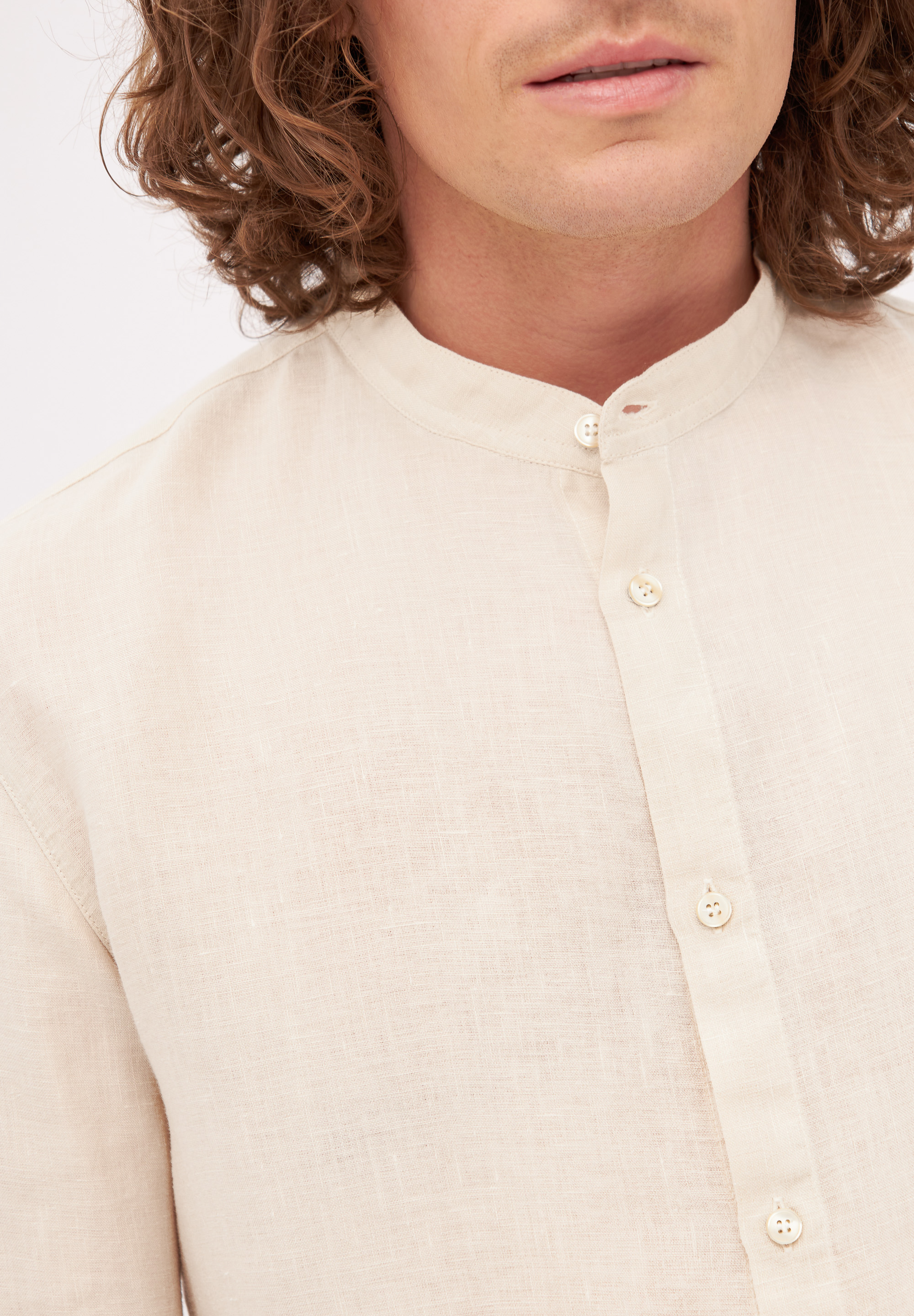 Givn Berlin  Buttoned Shirt Wes Farbe: Beige (Linen)