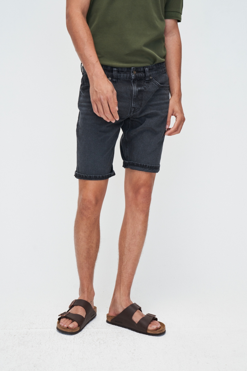 Kuyichi Jeff Denim Shorts Farbe: Vintage Black