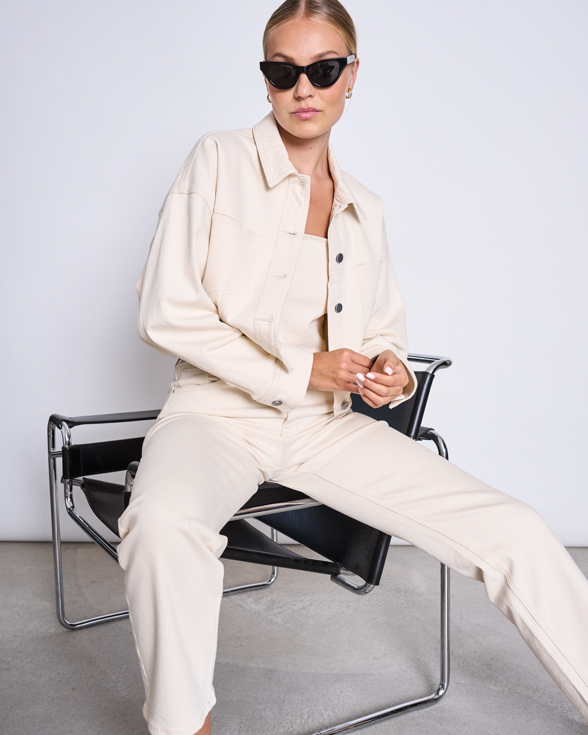 JAN ’N JUNE Denim Jacket ARIA Farbe: Ecru