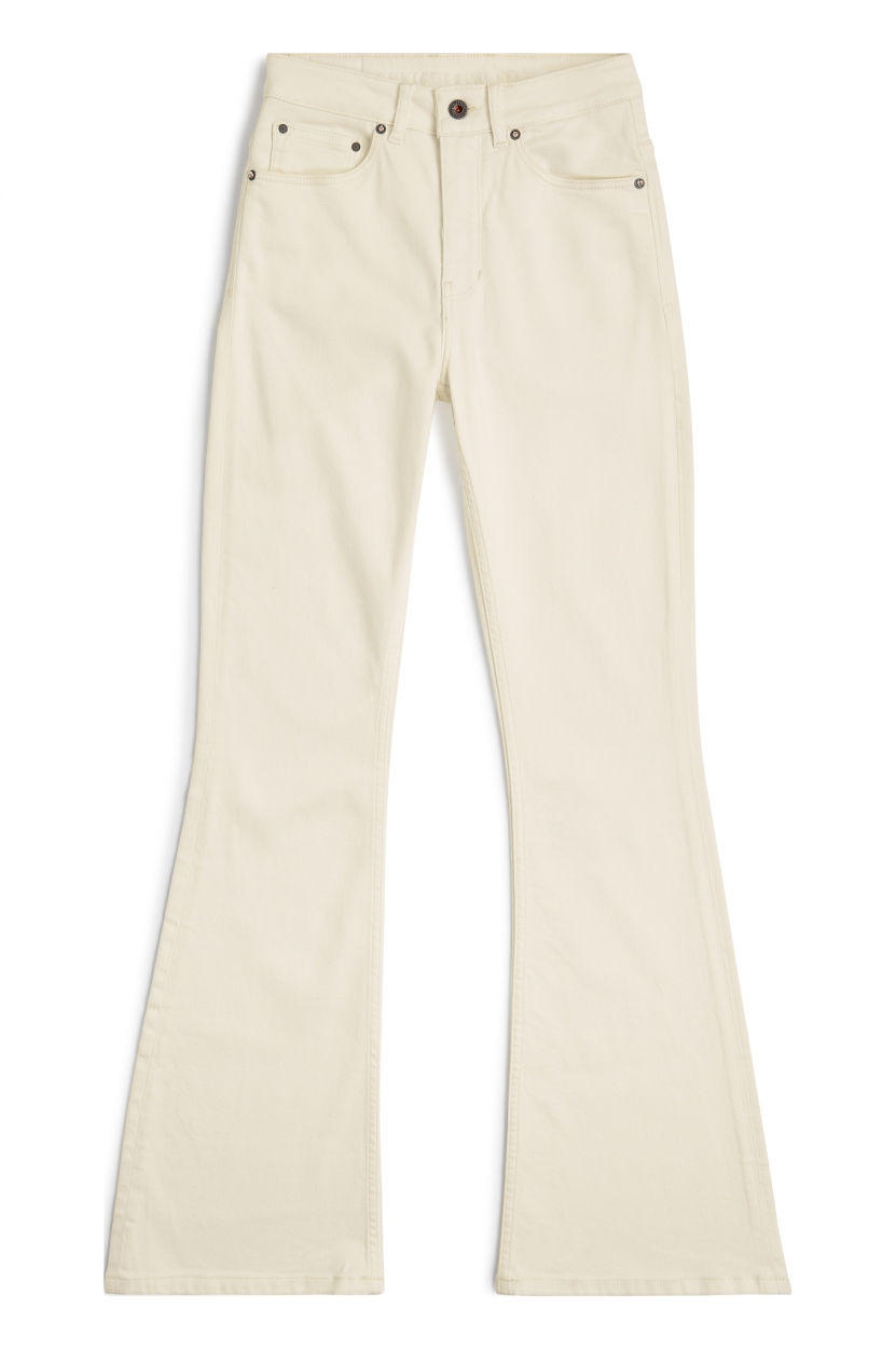 Kuyichi  Lisette Flare Undyed Hose Farbe: Off White