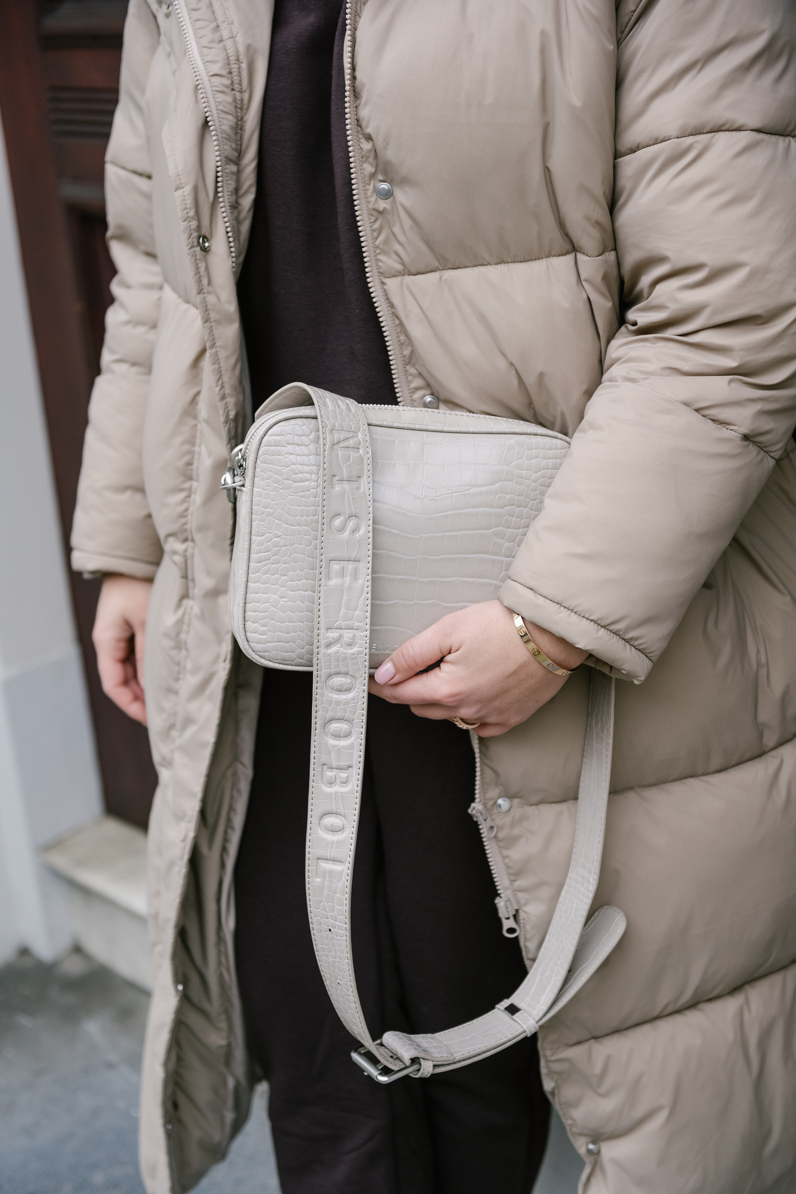 The Messenger Bag Farbe: Sand Croco