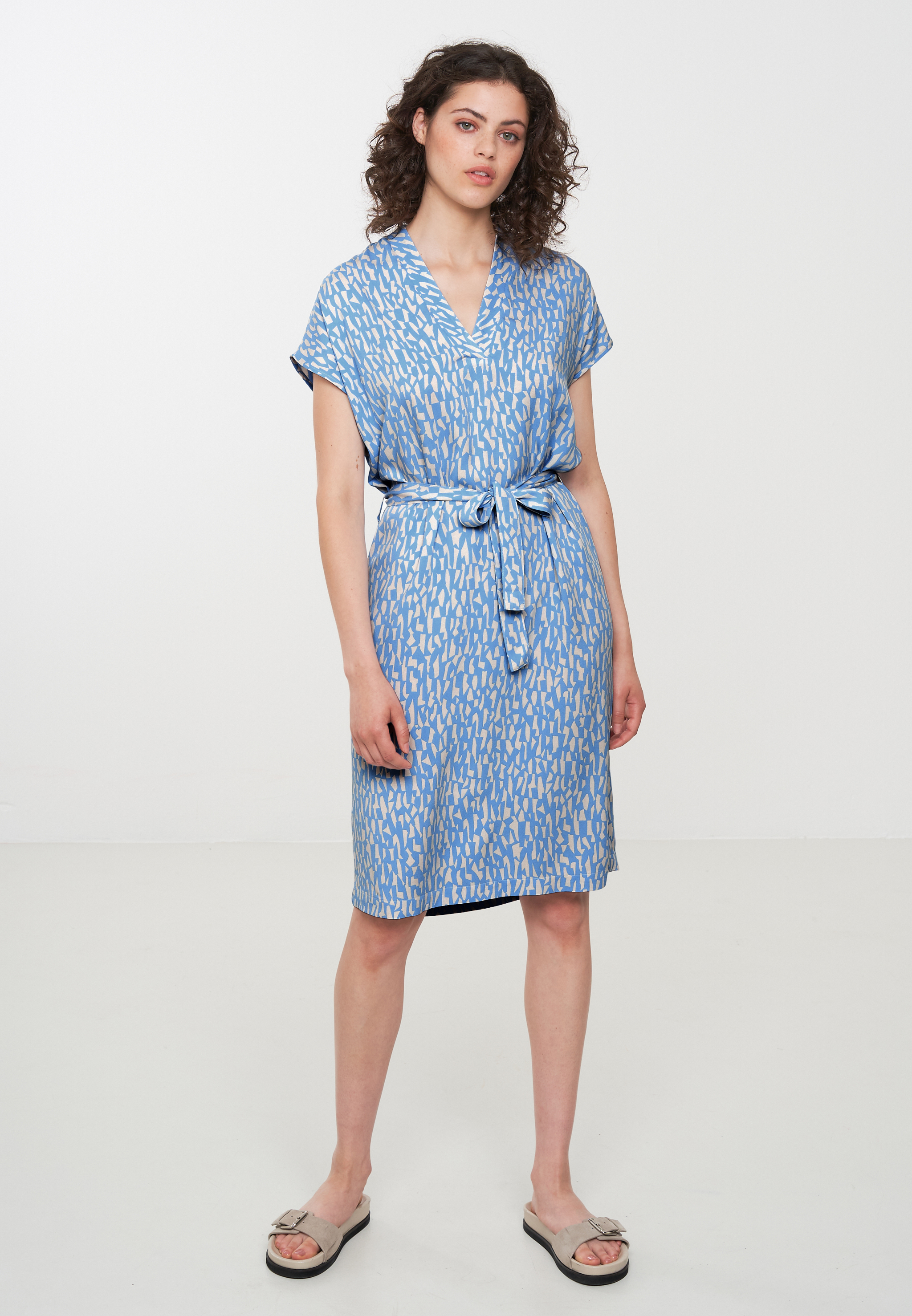 recolution  Dress YUNNAN SNIPPETS fjord blue