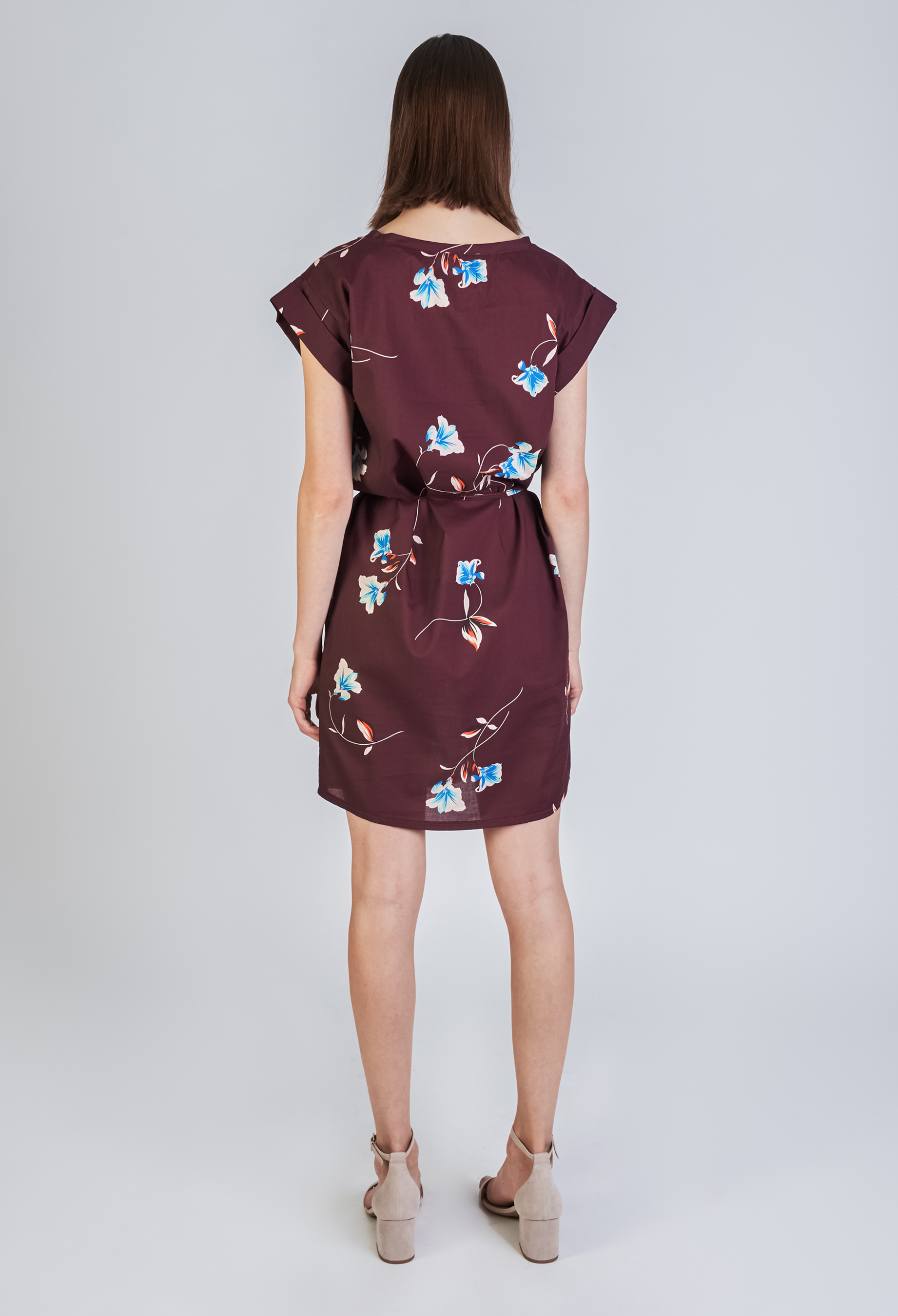 GIVN Berlin Nara Dress Farbe: Burgundy (Flowers)