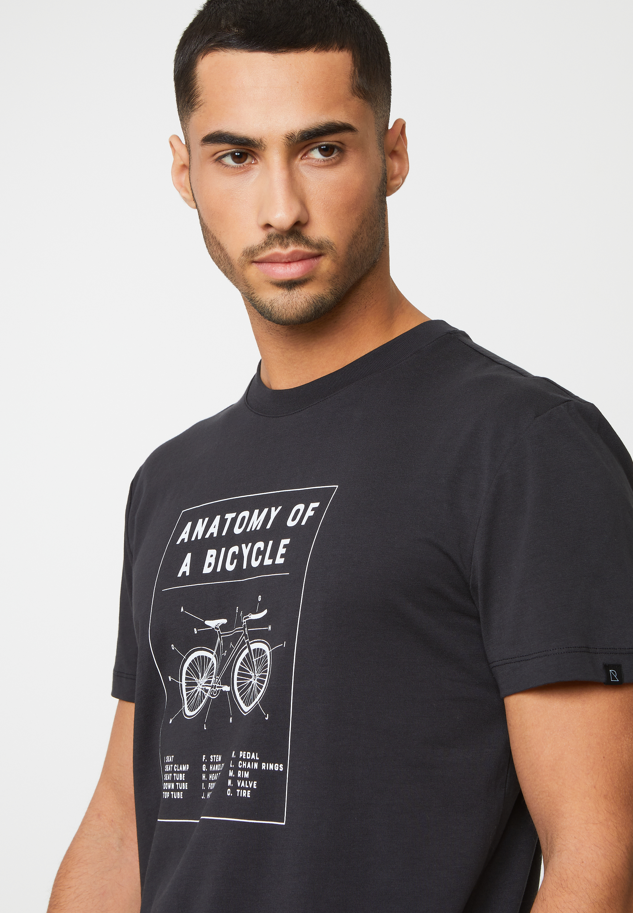 recolution T-Shirt AGAVE BIKE ANATOMY Farbe: black