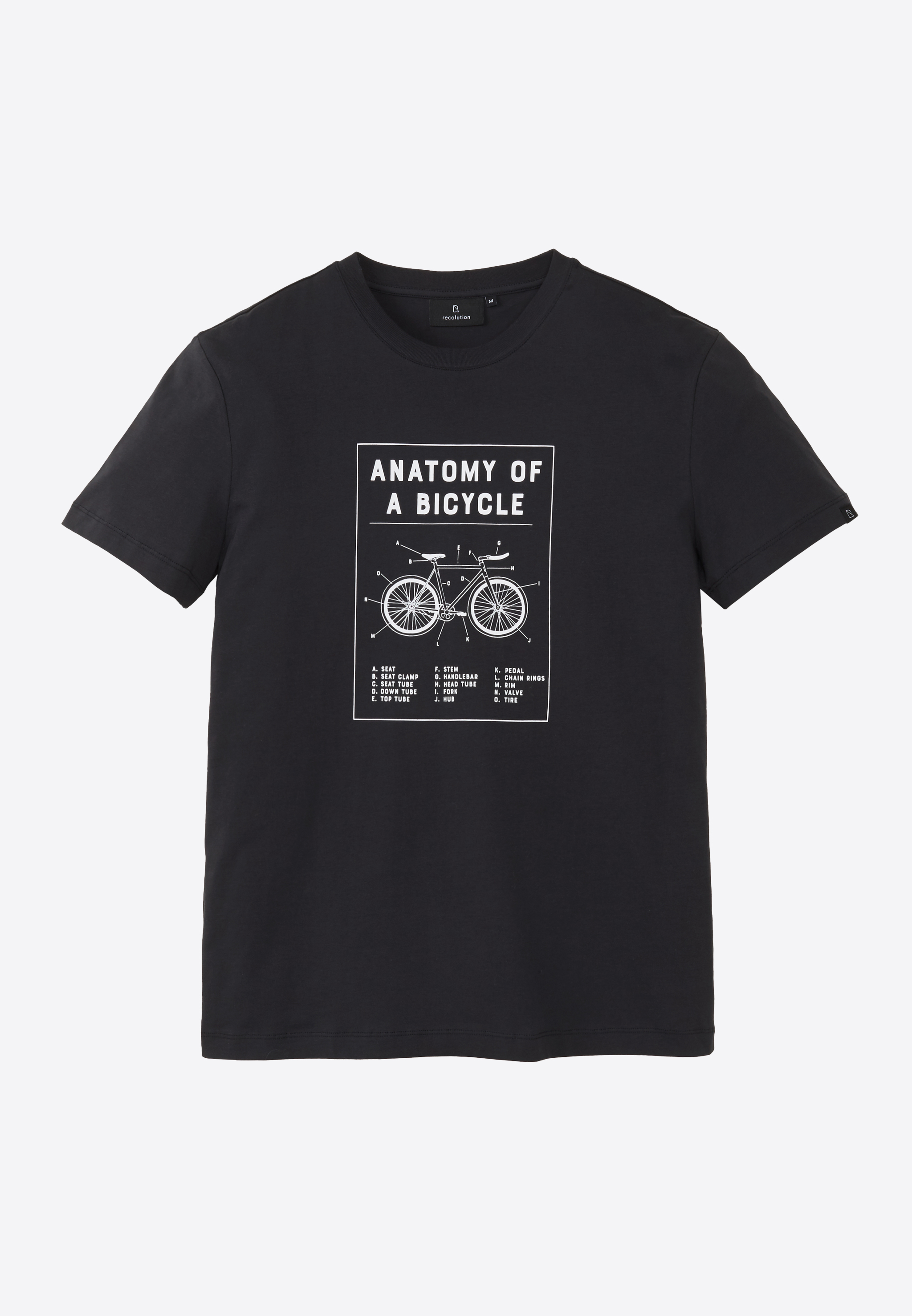 recolution T-Shirt AGAVE BIKE ANATOMY Farbe: black