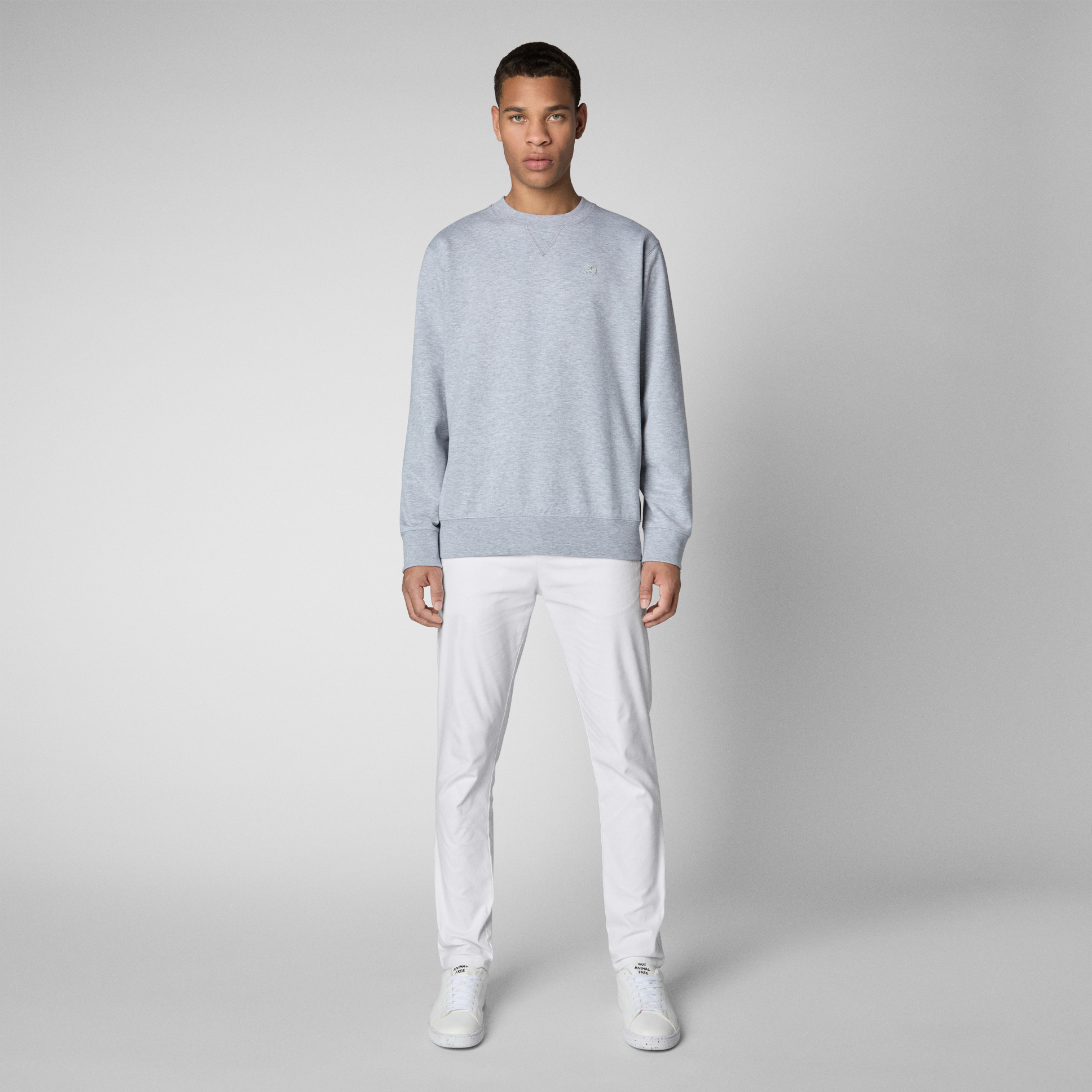 Save the Duck  PULLOVER Silas Farbe: LIGHT GREY MELANGE