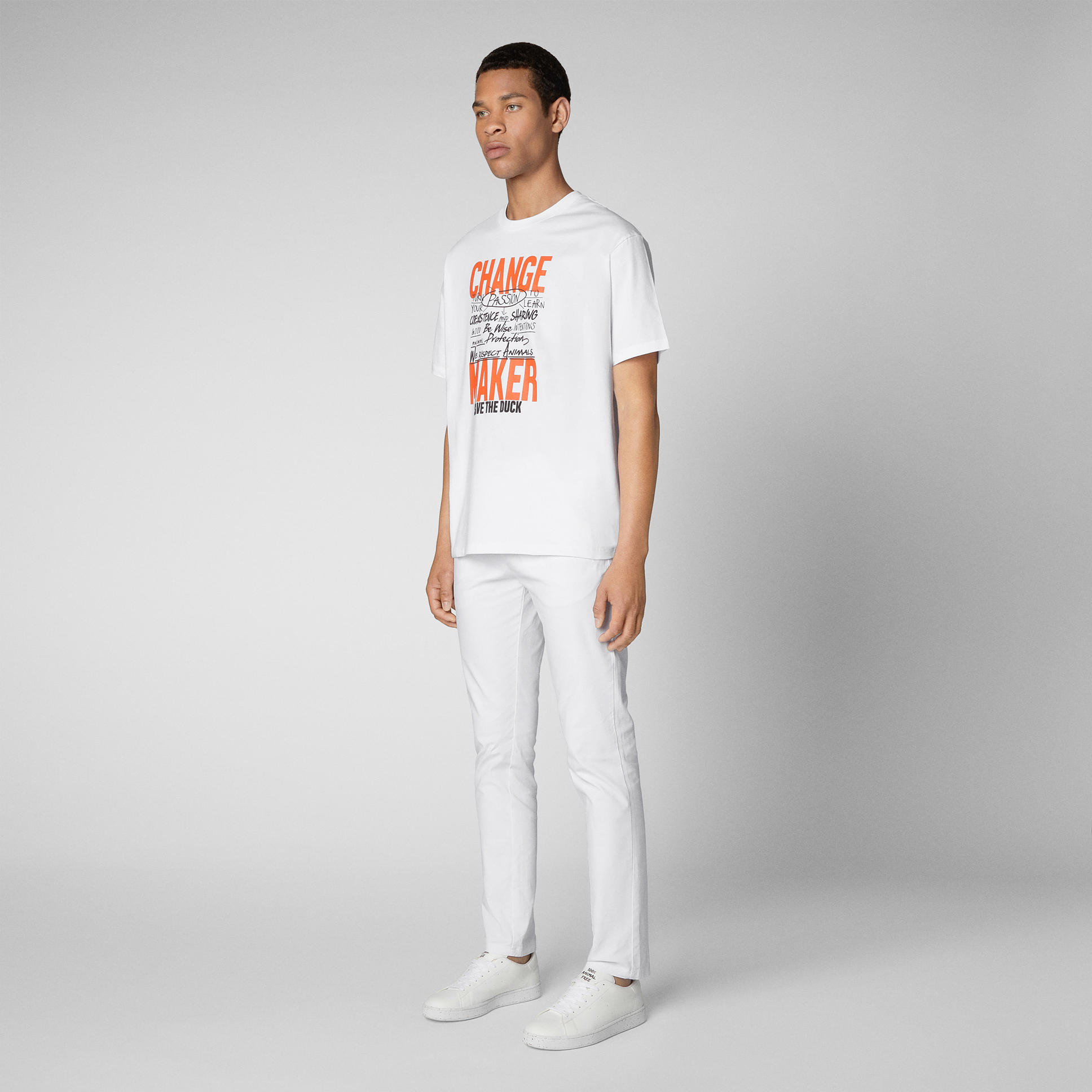 Save the Duck  T-SHIRT DORIVAL Farbe: white