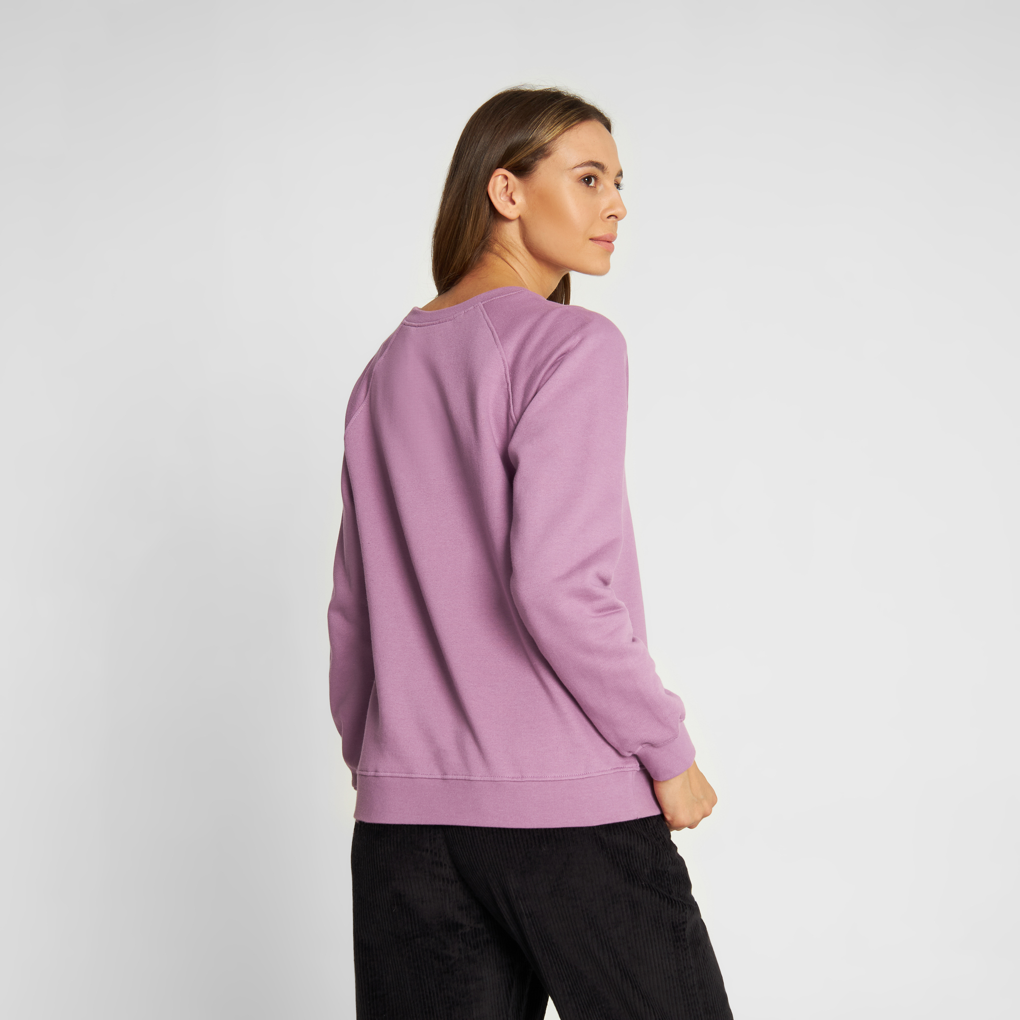 Dedicated Sweatshirt Ystad Raglan Base Farbe: dusty purple / valerian