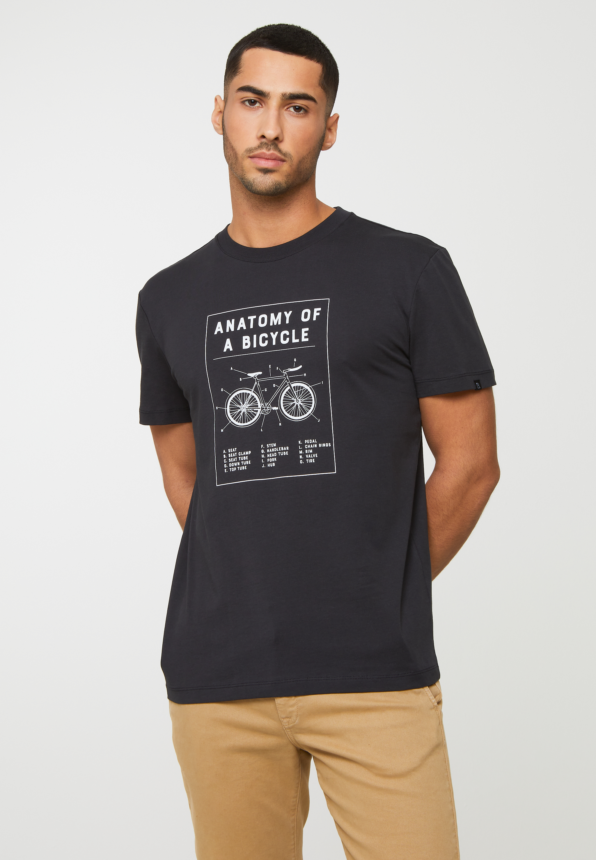 recolution T-Shirt AGAVE BIKE ANATOMY Farbe: black