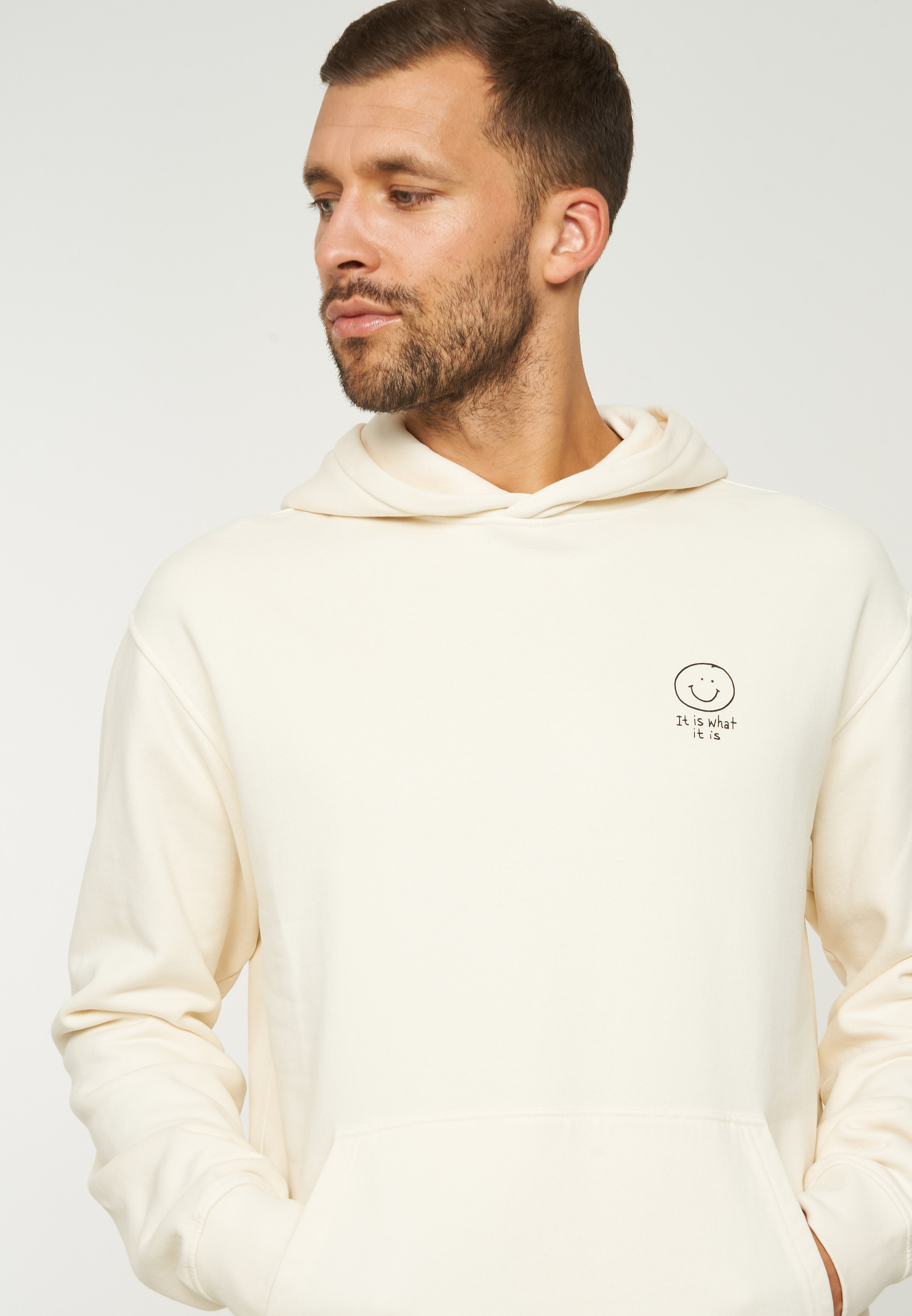 recolution Hoodie OLIVE SMILEY Farbe: summer sand