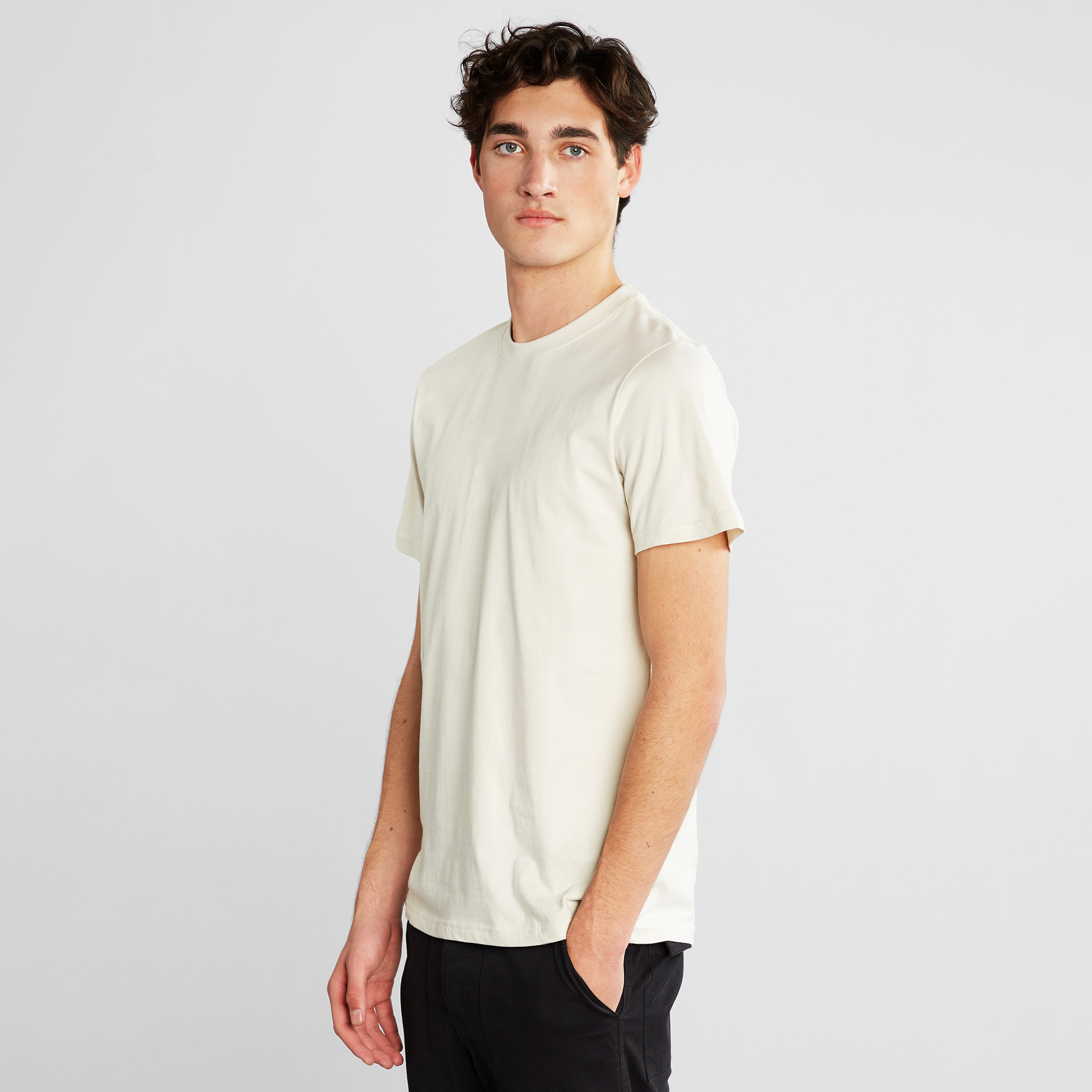 Dedicated  T-Shirt Stockholm Base Oat White