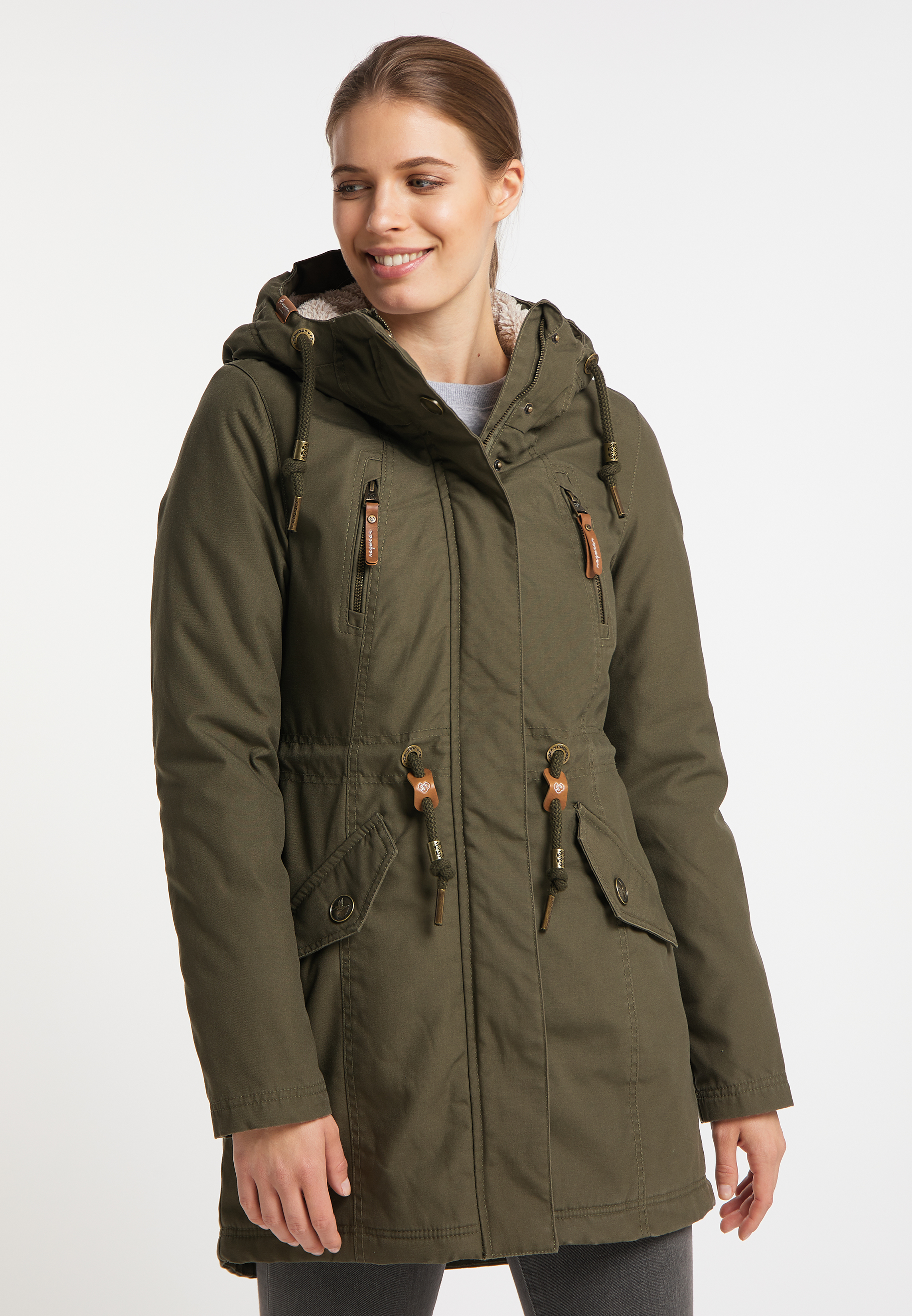 ragwear Wintermantel ELSIE Farbe: olive