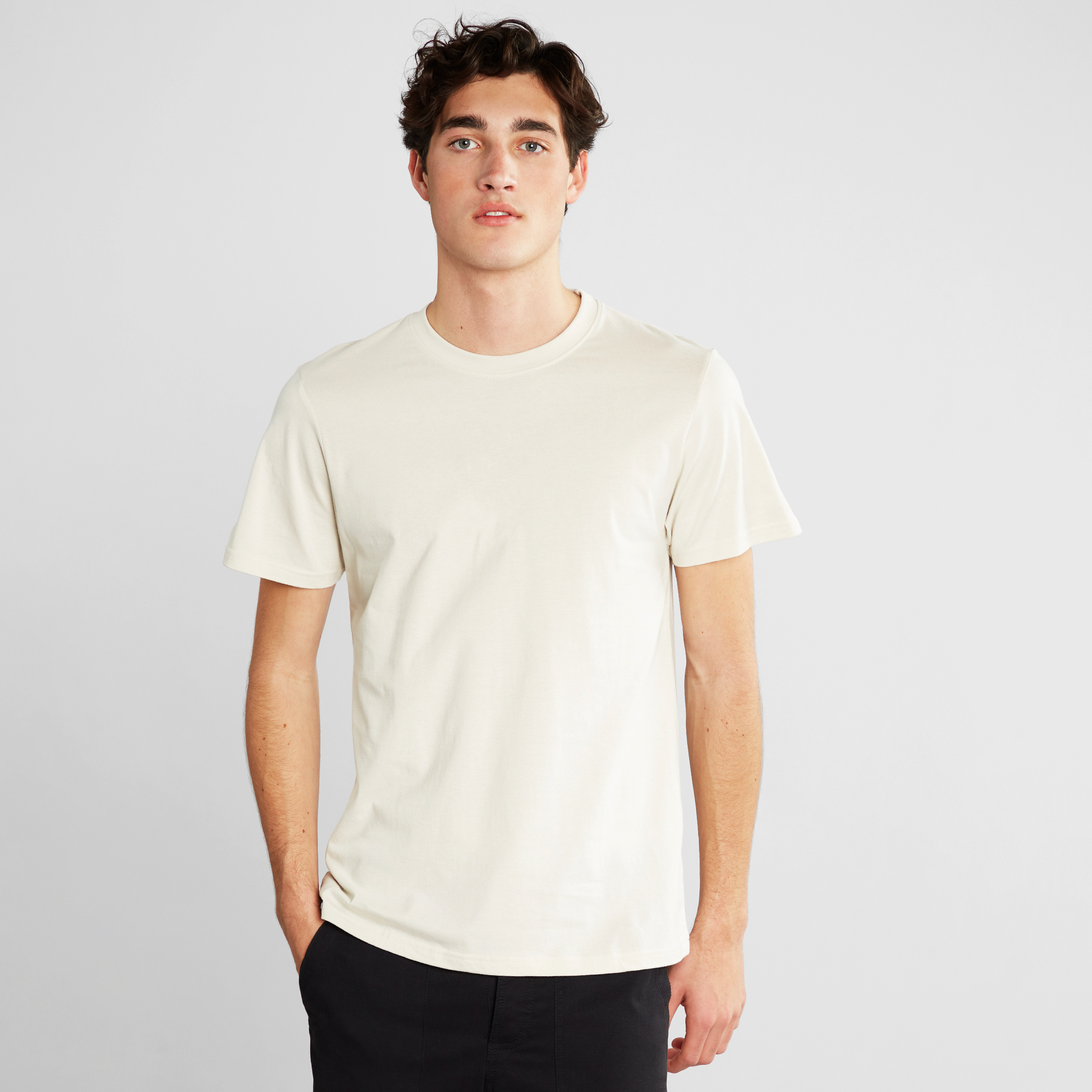 Dedicated  T-Shirt Stockholm Base Oat White