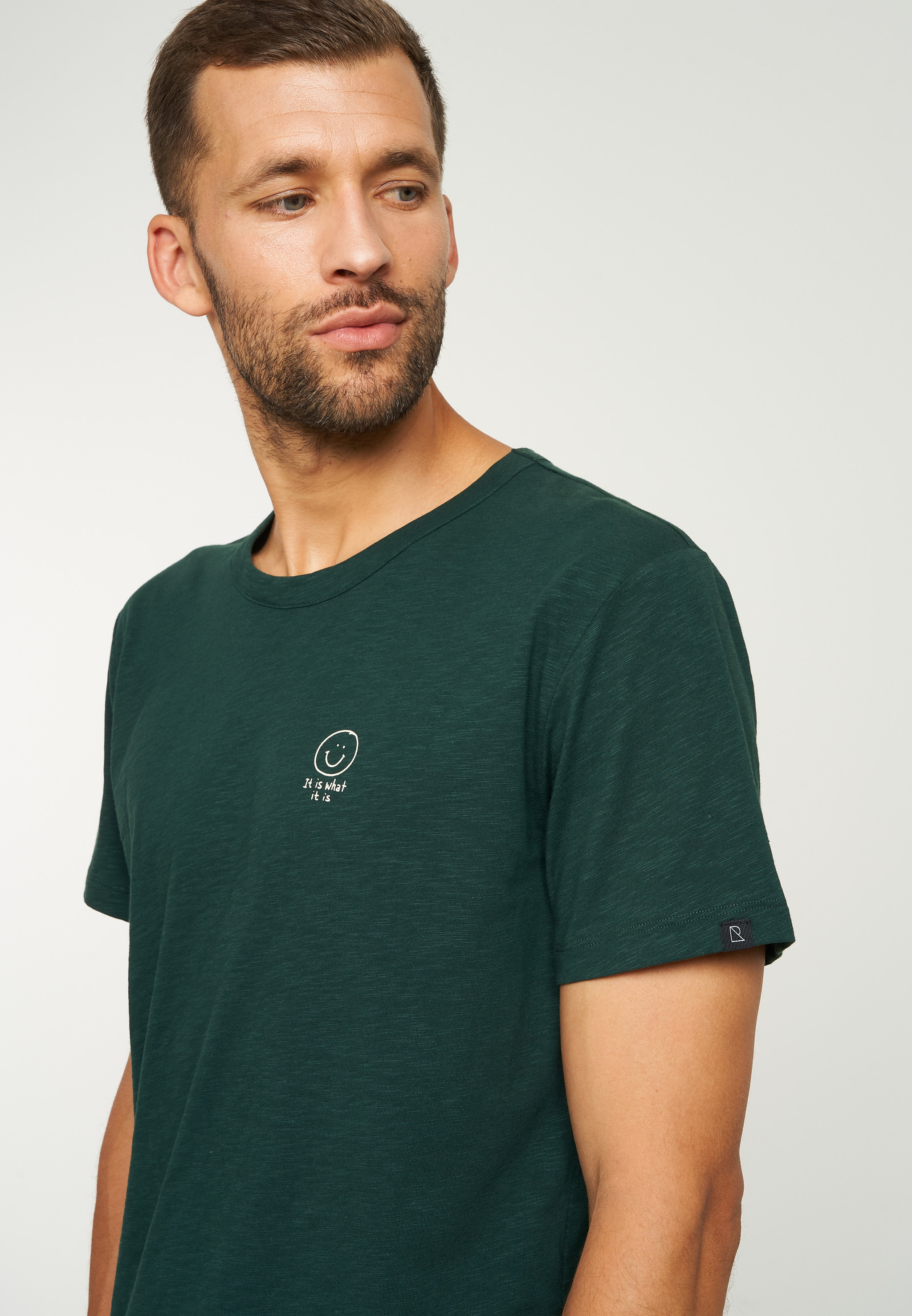 recolution T-Shirt BAY NEW SMILEY Farbe: dark green