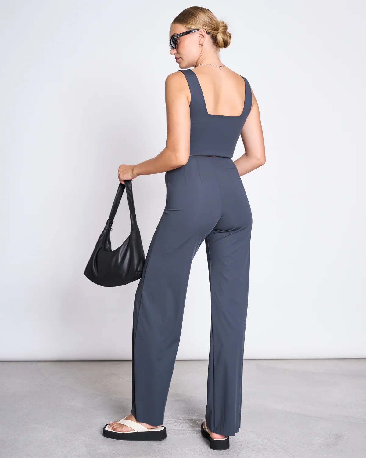 JAN 'N JUNE Crop Top CANCUN Farbe: solid grey