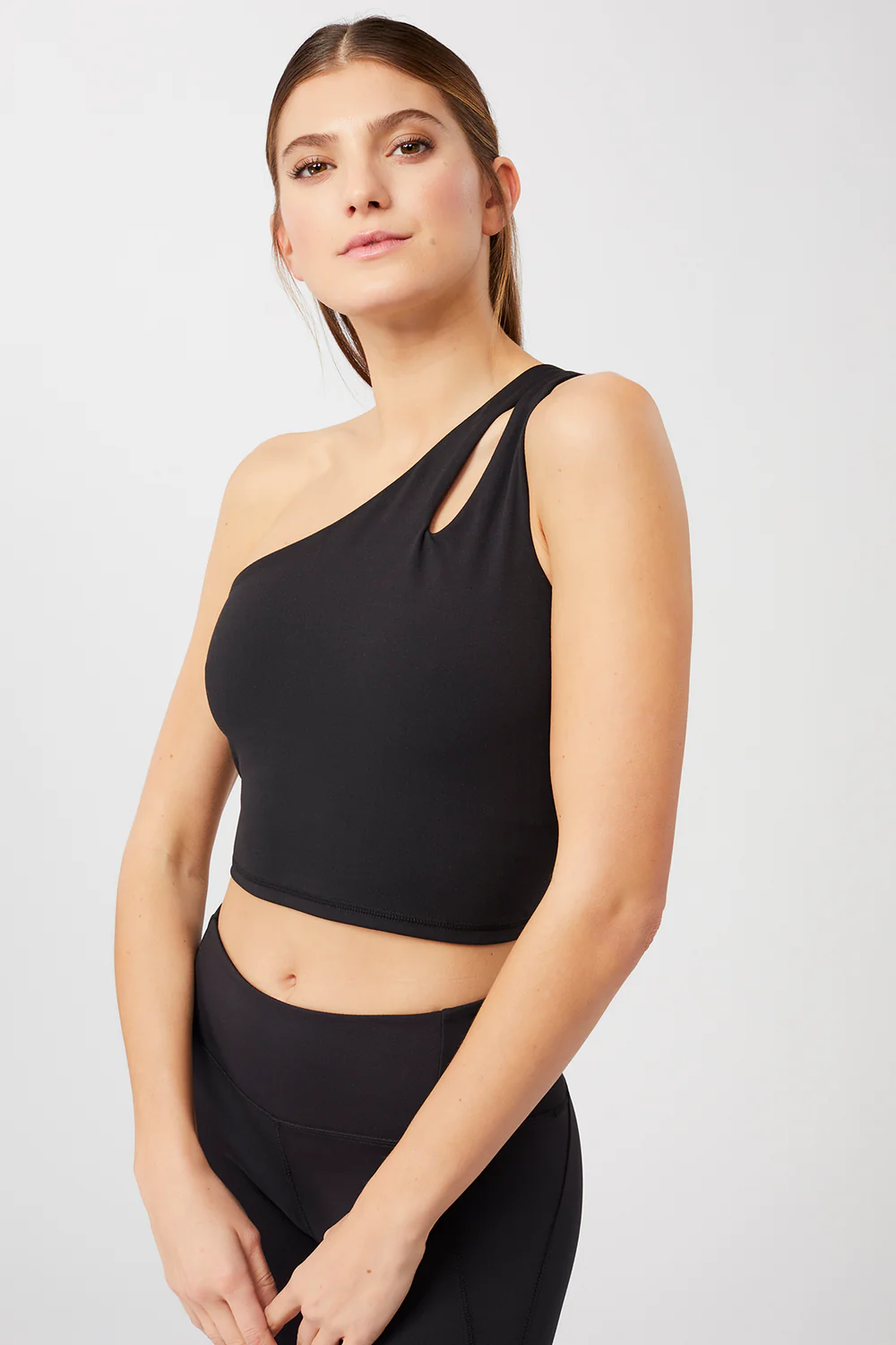 MANDALA Cropped Shoulder Top Farbe: black