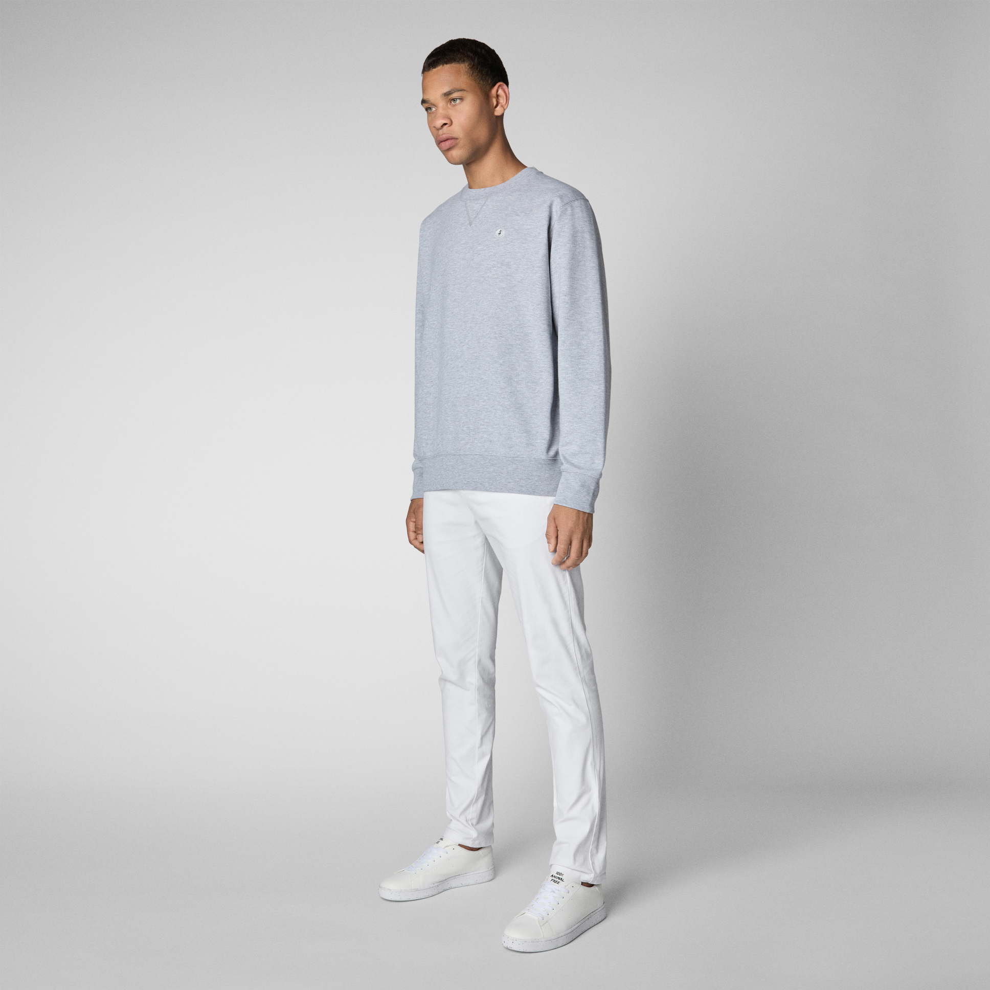 Save the Duck  PULLOVER Silas Farbe: LIGHT GREY MELANGE