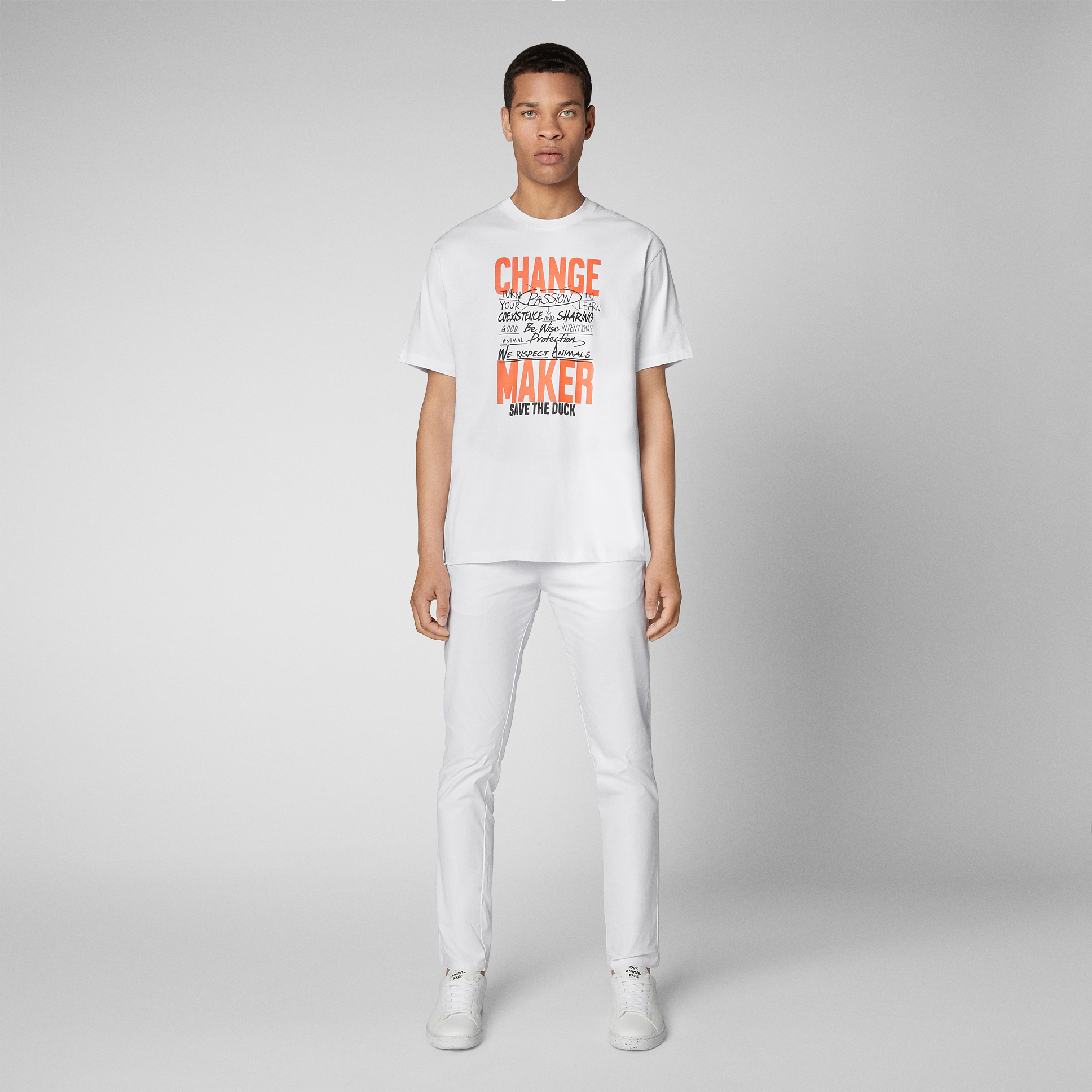 Save the Duck  T-SHIRT DORIVAL Farbe: white