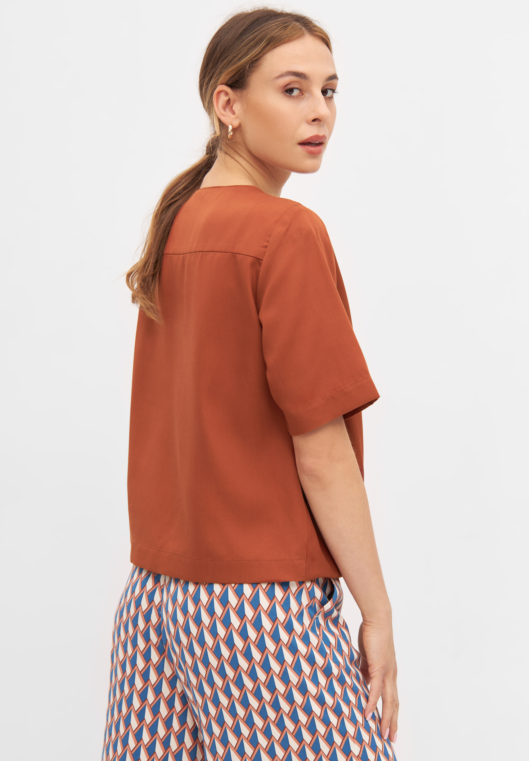 Givn Berlin  Bluse Misha Farbe: Terracotta (Refibra)