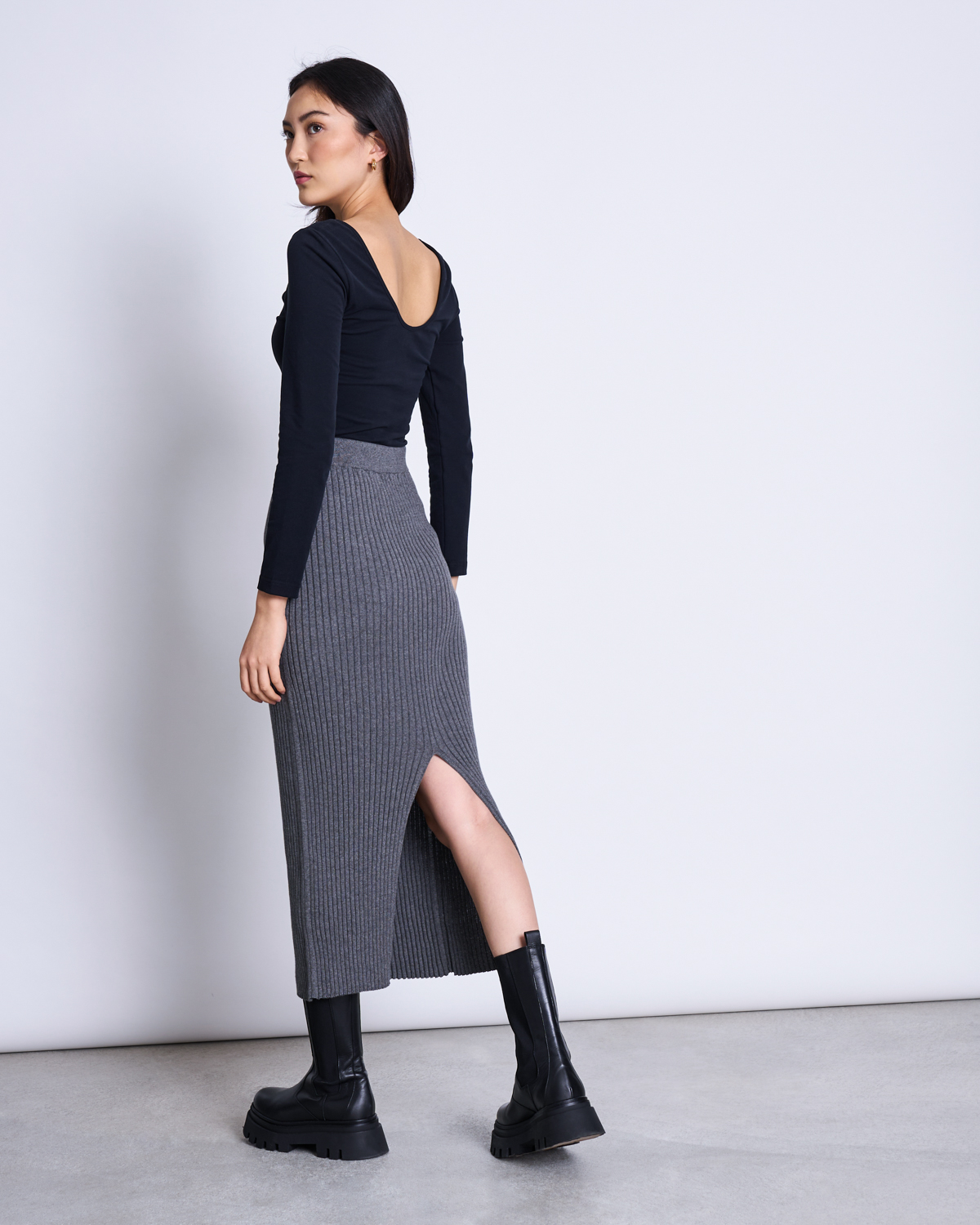 JAN 'N JUNE Skirt Ebba Farbe: dark grey