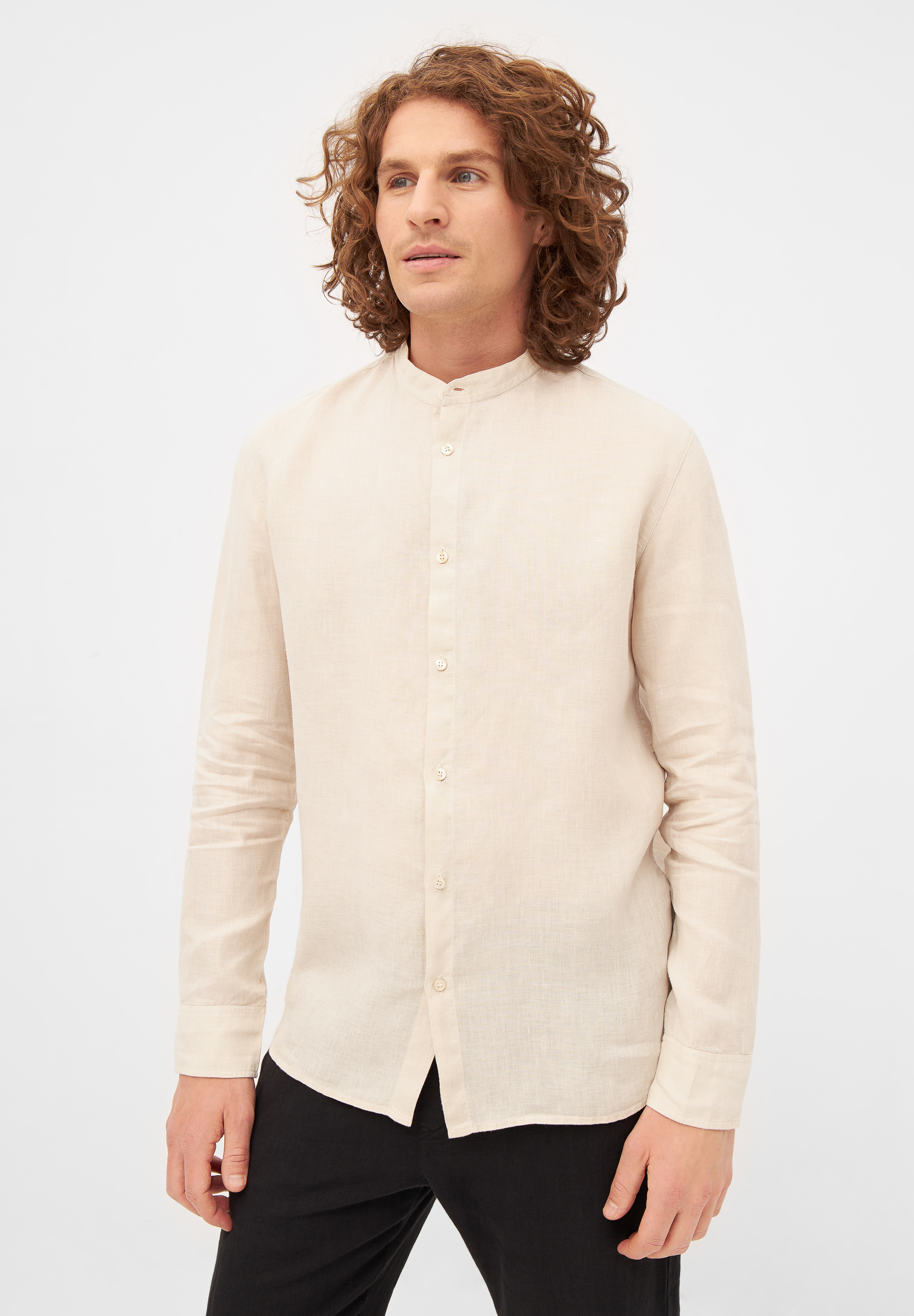 Givn Berlin  Buttoned Shirt Wes Farbe: Beige (Linen)