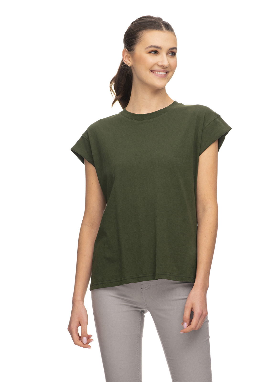 ragwear T-Shirt ZAIYA HEMP Organic GOTS Farbe: olive