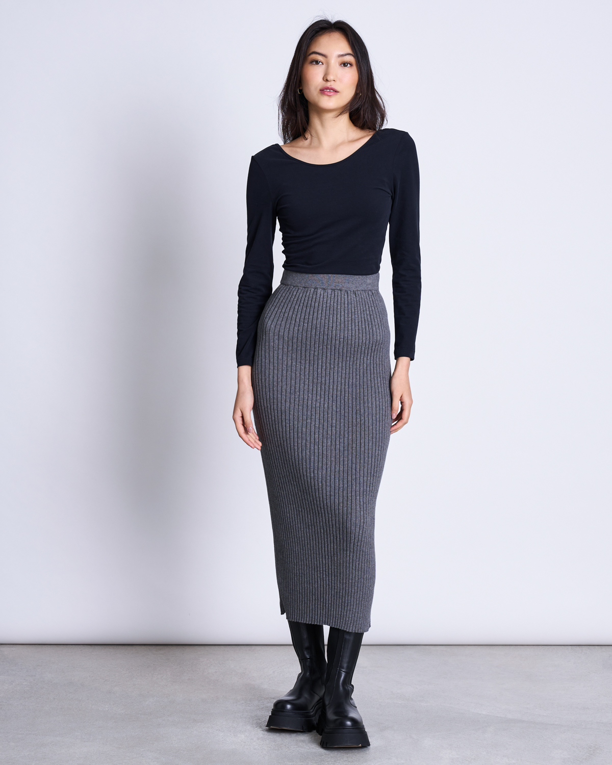 JAN 'N JUNE Skirt Ebba Farbe: dark grey